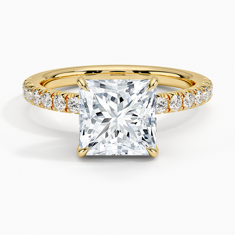 18K Yellow Gold Adorned Amelie Diamond Ring