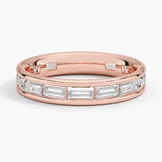 Kelly Baguette Eternity Lab Diamond Ring in 14K Rose Gold
