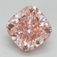 4.00 Ct. Fancy Vivid Pink Cushion Lab Grown Diamond