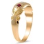 The California Ring, smalltop view on a hand
