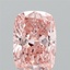 1.05 Ct. Fancy Vivid Pink Cushion Lab Grown Diamond