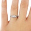 The Sophie Ring, smalltop view on a hand