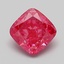 1.00 Ct. Fancy Vivid Pink Cushion Lab Grown Diamond