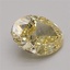 3.48 Ct. Fancy Vivid Yellow Oval Lab Grown Diamond