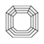 2.55 Carat Asscher Diamond small top view with measurements