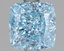 1.60 Ct. Fancy Vivid Blue Cushion Lab Grown Diamond