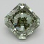 4.00 Ct. Fancy Vivid  Green Radiant Lab Grown Diamond