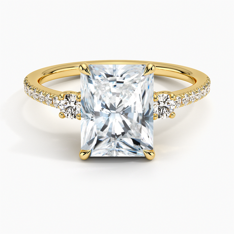 18K Yellow Gold Lyra Three Stone Diamond Ring (1/4 ct. tw.)