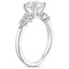 18K White Gold Effervescence Diamond Ring, smallside view