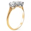 The Mattea Ring, smalltop view on a hand