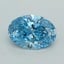 2.02 Ct. Fancy Vivid  Blue Oval Lab Grown Diamond