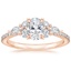 14K Rose Gold Luxe Nadia Pavé Diamond Ring (1/2 ct. tw.), smalltop view