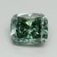 2.00 Ct. Fancy Vivid Pacific Green Cushion Lab Grown Diamond