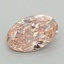 1.01 Ct. Fancy Vivid Pink Oval Lab Grown Diamond
