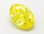 1.18 Ct. Fancy Vivid  Yellow Oval Lab Grown Diamond