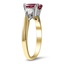 The Aspenridge Ring, smalltop view on a hand