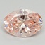 2.19 Ct. Fancy Vivid Pink Oval Lab Grown Diamond