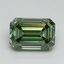 1.54 Ct. Fancy Vivid Green Emerald Lab Grown Diamond