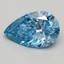 1.50 Ct. Fancy Vivid Blue Pear Lab Grown Diamond