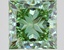 4.42 Ct. Fancy Vivid Green Princess Lab Grown Diamond