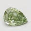 1.03 Ct. Fancy Vivid Green Pear Lab Grown Diamond