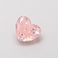 0.43 Ct. Fancy Vivid  Pink Heart Lab Grown Diamond
