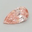 1.00 Ct. Fancy Vivid Pink Pear Lab Grown Diamond