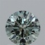 1.05 Ct. Fancy Vivid Bluish Green Round Lab Grown Diamond