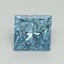 4.06 Ct. Fancy Vivid Blue Princess Lab Grown Diamond