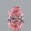 1.56 Ct. Fancy Vivid Pink Oval Lab Grown Diamond