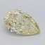 1.23 Ct. Fancy Intense  Yellow Pear Lab Grown Diamond
