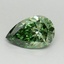 1.03 Ct. Fancy Vivid Green Pear Lab Grown Diamond