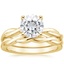 18KY Moissanite Twisted Vine Bridal Set, smalltop view