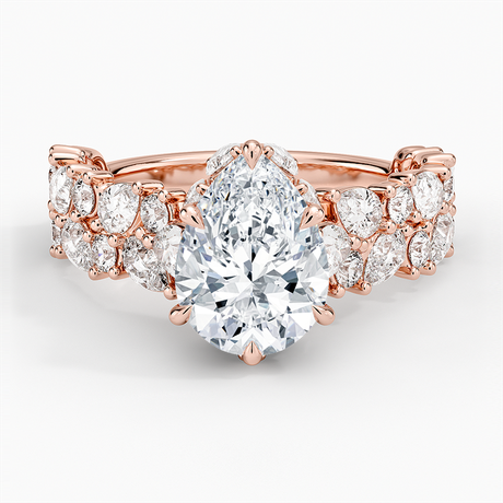 14K Rose Gold Olivetta Double Row Diamond Ring (2 1/2 ct. tw.)