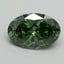 1.01 Ct. Fancy Vivid Pacific Green Oval Lab Grown Diamond