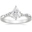 18K White Gold Chamise Diamond Ring (1/15 ct. tw.), smalltop view