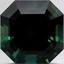 10mm Premium Teal Asscher Australian Sapphire