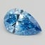 3.56 Ct. Fancy Vivid  Blue Pear Lab Grown Diamond