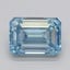 1.62 Ct. Fancy Intense  Blue Emerald Lab Grown Diamond