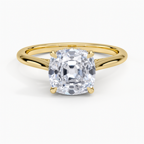 Diamond Bridge Solitaire Engagement Ring