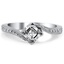Custom Pave Ribbon Compass Point Ring