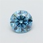 1.07 Ct. Fancy Vivid Blue Round Lab Grown Diamond
