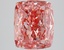 5.05 Ct. Fancy Vivid Pink Cushion Lab Grown Diamond