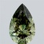 5.03 Ct. Fancy Vivid Green Pear Lab Grown Diamond