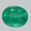 9.9x7.9mm  Green  Oval   Emerald