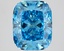 2.92 Ct. Fancy Vivid Blue Cushion Lab Grown Diamond