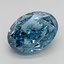 3.58 Ct. Fancy Vivid  Blue Oval Lab Grown Diamond