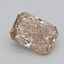 0.56 Ct. Light  Brown Radiant Lab Grown Diamond