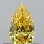 0.45 Ct. Fancy Vivid Yellow Pear Lab Grown Diamond