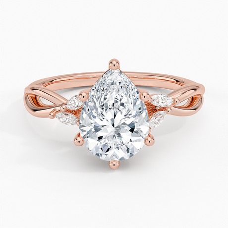 14K Rose Gold Willow Diamond Ring (1/8 ct. tw.)